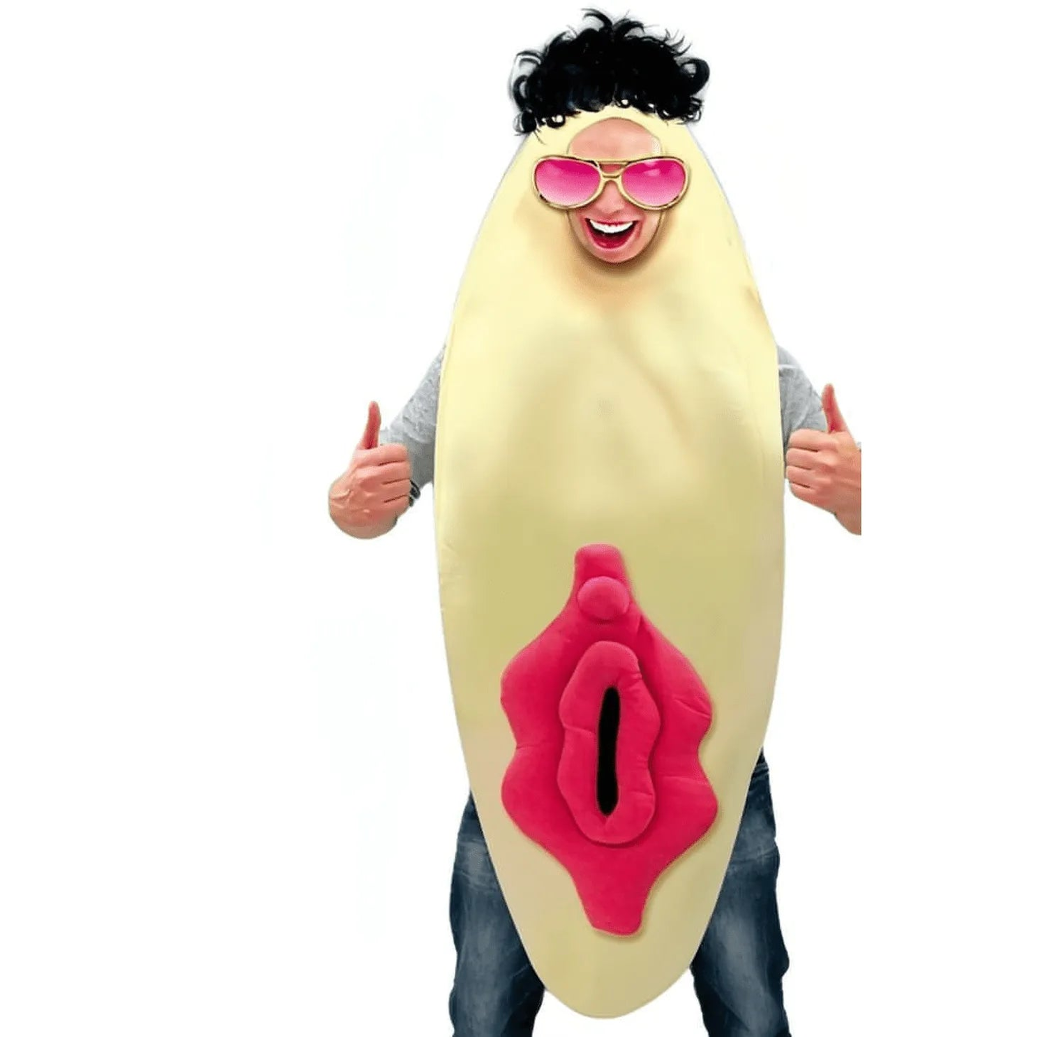 Travestimento scherzoso da vagina gigante