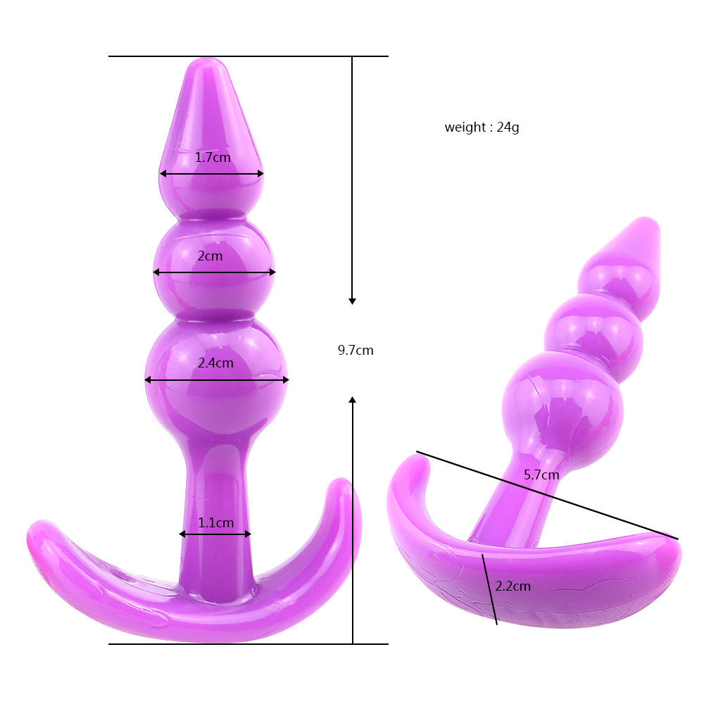 Triple Ribbed Plug Anale
