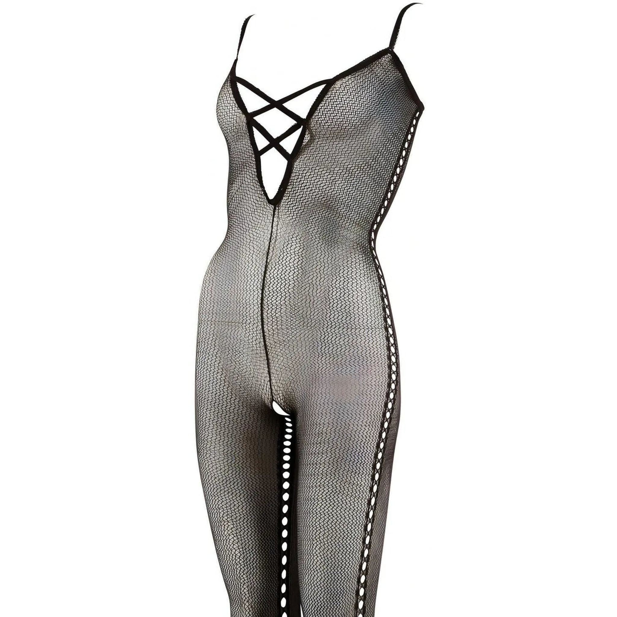 Tutina a rete sexy con apertura inguinale - M/L