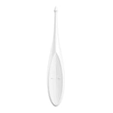 Vibratore Satisfyer Twirling Fun bianco con simboli controllo velocità incisi