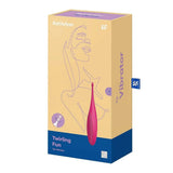 Confezione vibratore Satisfyer Twirling Fun Tip Vibrator beige e viola