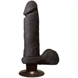 Dildo vibrante nero realistico Doc Johnson 8 pollici finitura opaca texture pelle