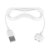 Cavo di ricarica USB bianco Satisfyer flessibile vista angolata