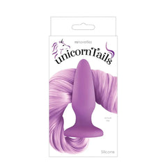 Unicorn Tails Plug Anale in Silicone con coda coordinata - Viola