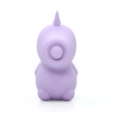 Vibratore clitorideo Unihorn Karma Lilac vista frontale dettaglio muso e corna