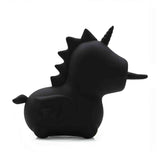 Vista laterale sinistra mini unicorno vibratore clitorideo Unihorn Wild Spirit nero con cresta a denti di sega