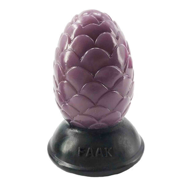Dildo pigna viola scuro texture scaglie base FAAK