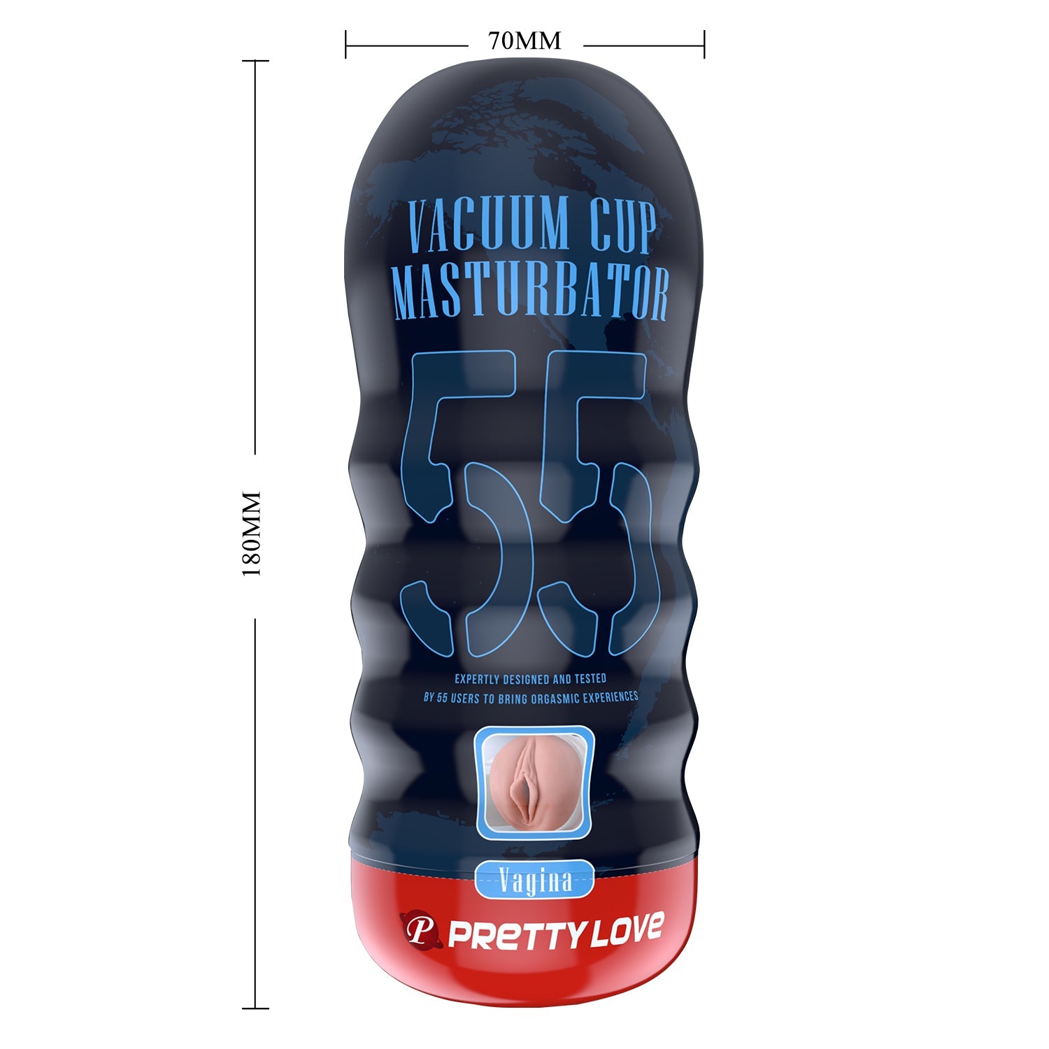 Vacuum Cup Masturbatore ad aspirazione - Vagina in cyberskin