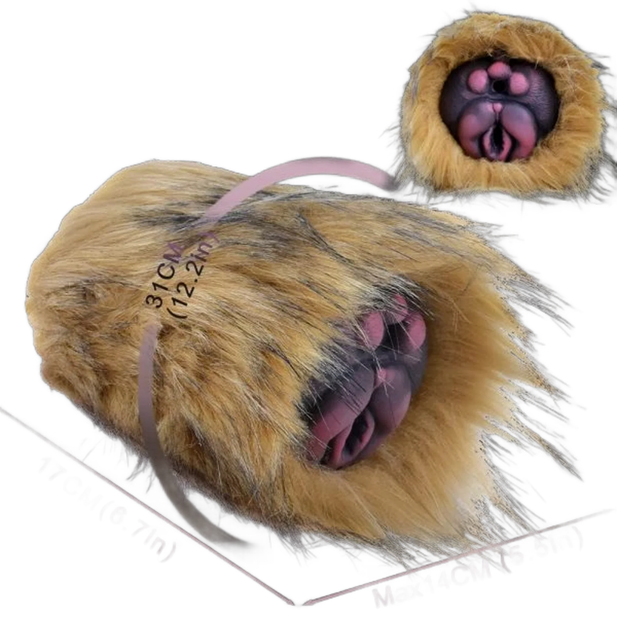 Velvet cat Silicone Vaginal Pussy Toy Furry Masturbator For Men