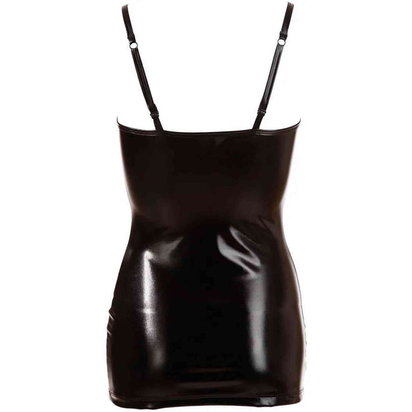 Vestitino Sexy Attillato Nero Wetlook