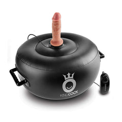 Vibrating Inflatable Hot Seat - Inflatable cushion with ultra-realistic 6" phallus Made in USA