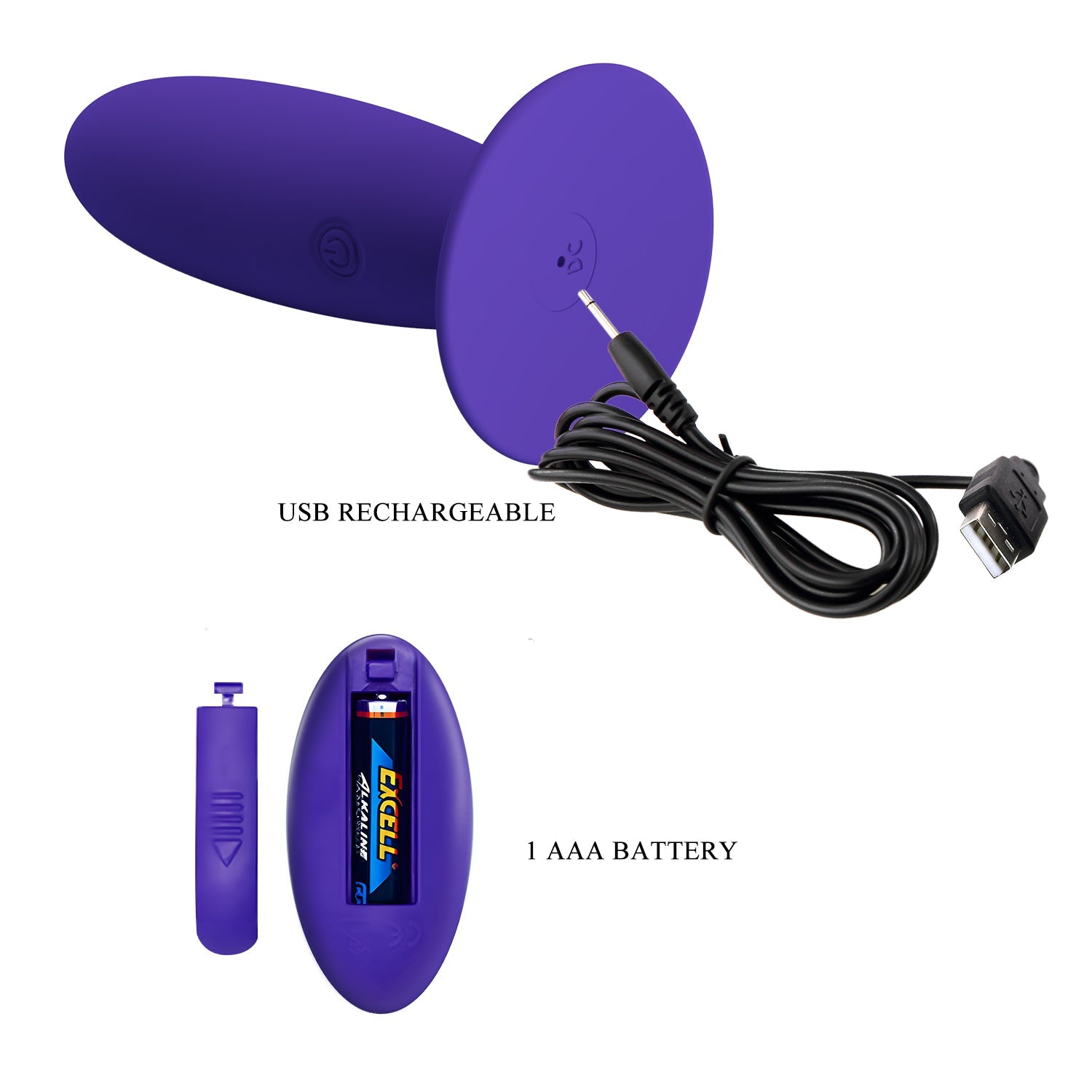 Vibratore Anale Silicone con Telecomando Wireless