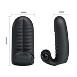 Vibratore DOPPIO da dita con stimolatore clitorideo