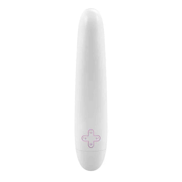Vibratore Design OVO F7 - Bianco/Rosa