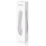 Vibratore Design OVO F7 - Bianco/Rosa
