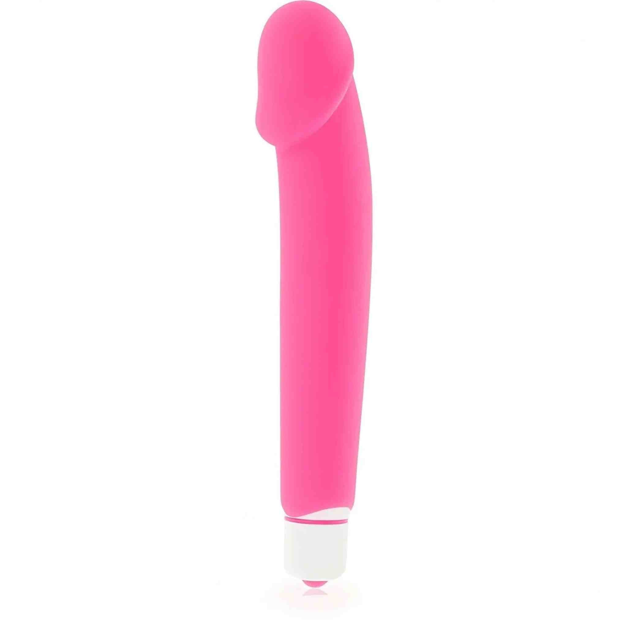 Vibratore Design a forma fallica - Silicone, 7 modalità di vibrazione diverse, Rosa