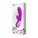 Vibratore Design in silicone Elmer - 12 modalità di vibrazione, Ricaricabile, Viola