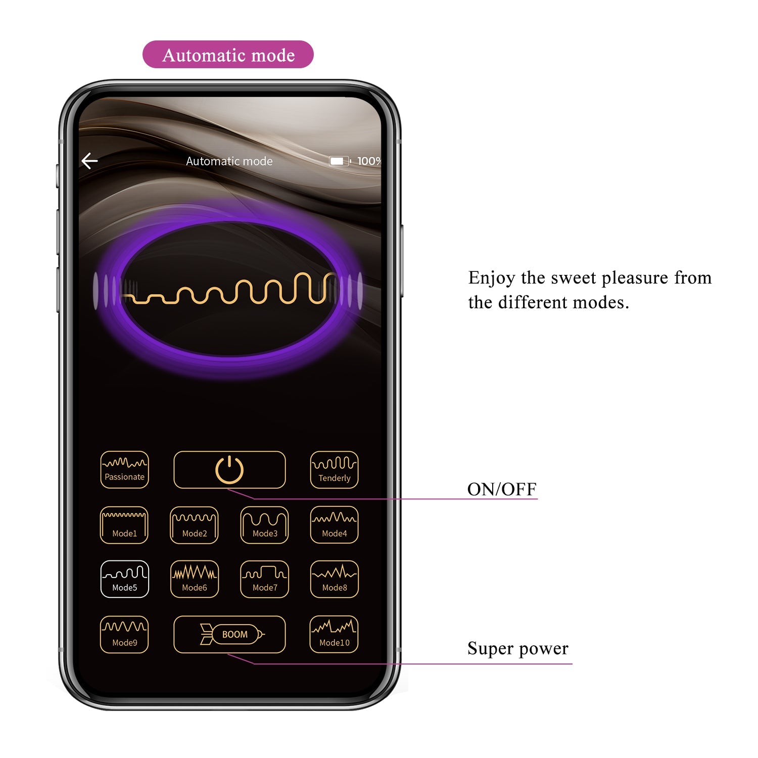 Dual Stimulation Vibrator With Smartphone Control