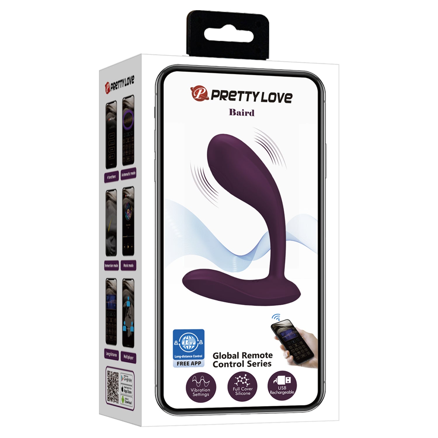 Dual Stimulation Vibrator With Smartphone Control