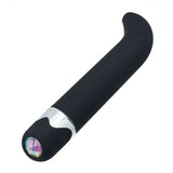 Vibratore Punto G in silicone 15 cm - Multispeed, Nero