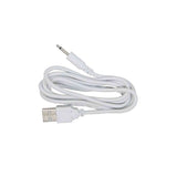Cavo di ricarica bianco USB a spina da 3,5 mm per vibratore Carina