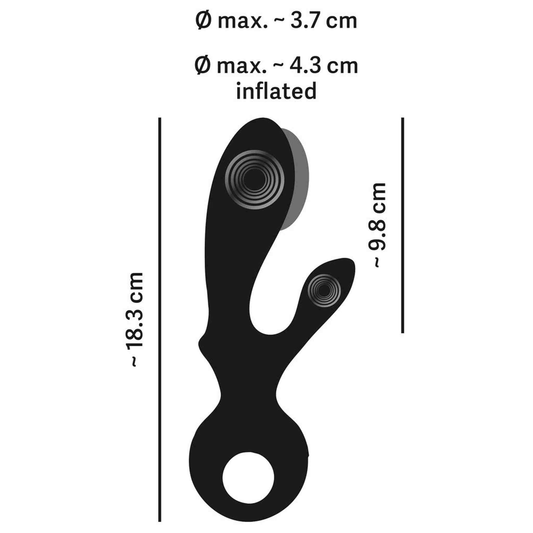 Vibratore Rabbit Gonfiabile in Silicone