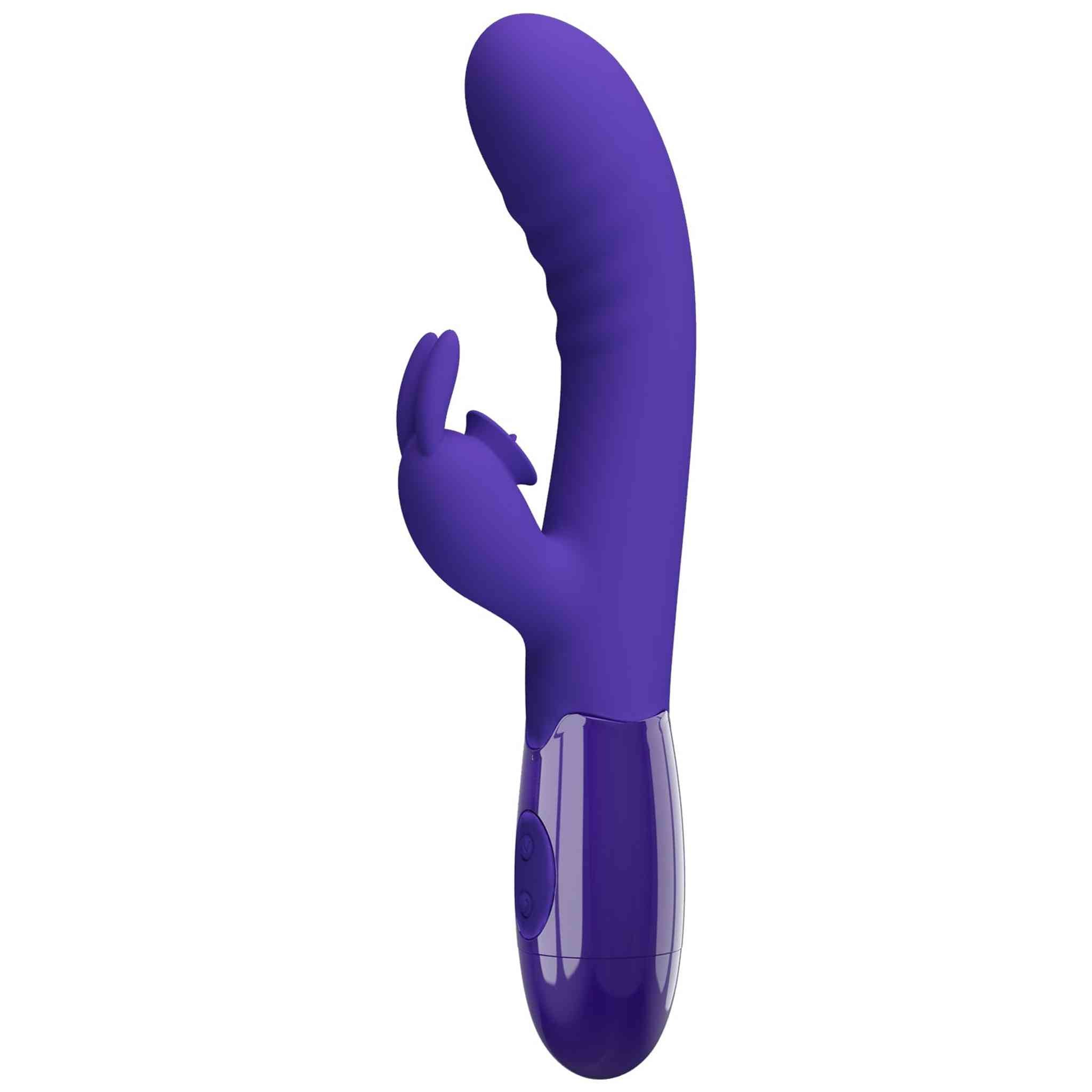 Vibratore Rabbit Silicone Medico con 30 Programmi e Licking Clitorideo