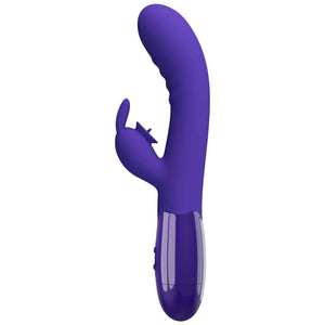 Vibratore Rabbit Silicone Medico con 30 Programmi e Licking Clitorideo