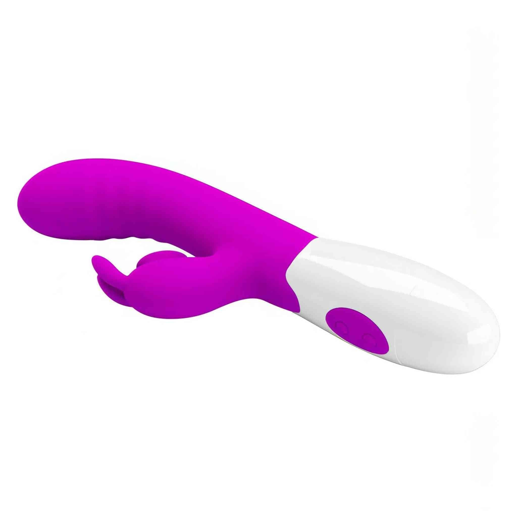 Vibratore Rabbit Silicone Medico con 30 Programmi e Licking Clitorideo