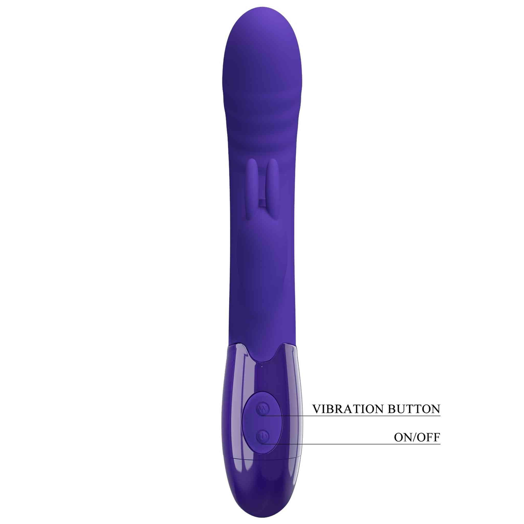 Vibratore Rabbit Silicone Medico con 30 Programmi e Licking Clitorideo