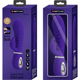 Scatola confezionamento vibratore rabbit viola Pretty Love in silicone morbido