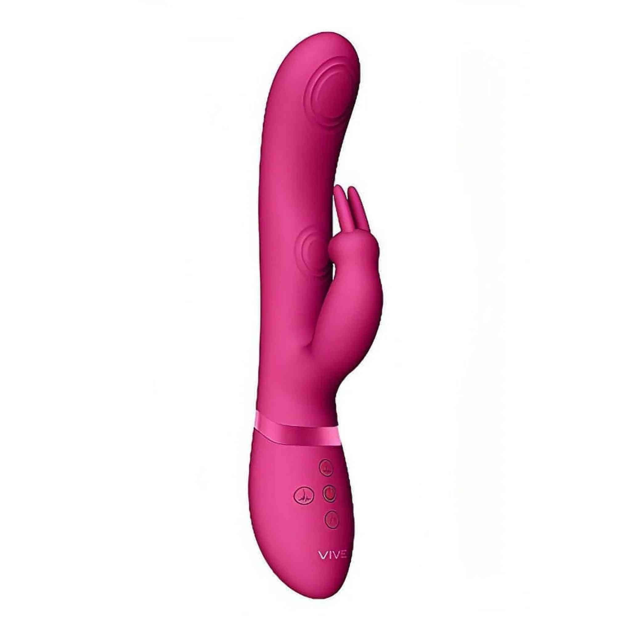 Vibratore Rabbit con  pulsazione interna e stimolatore clitorideo