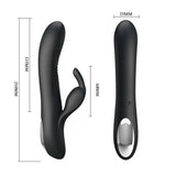 Vibratore Rabbit in Silicone Con Vibrazione e Tickling