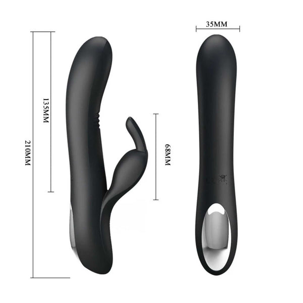 Vibratore Rabbit in Silicone Con Vibrazione e Tickling
