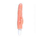 Vibratore rabbit TPR flesh con texture vene e testina coniglietto vista frontale