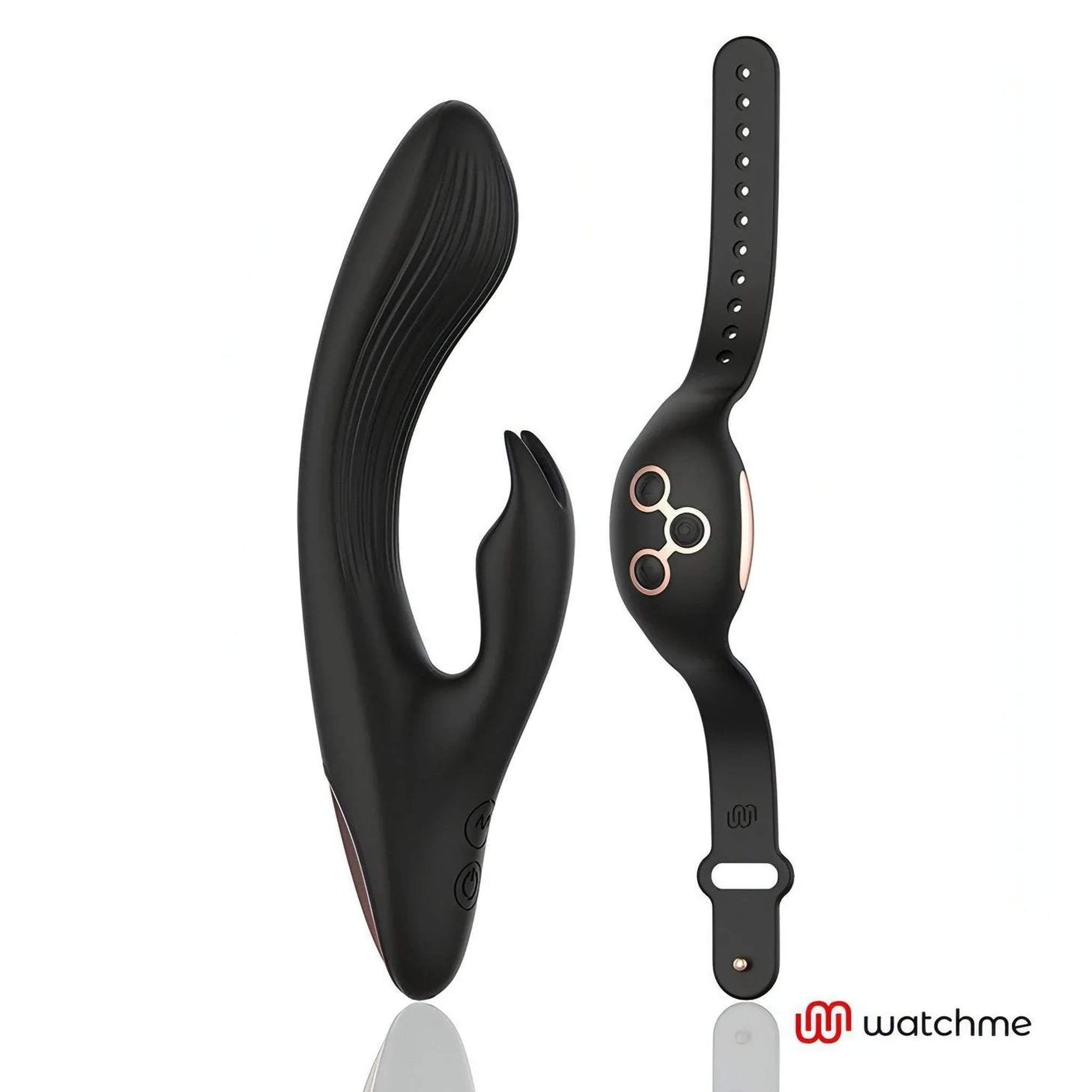 Vibratore Rabbit in silicone con orologio per controllo remoto teconologia WatchMe - 7 modalità di vibrazione