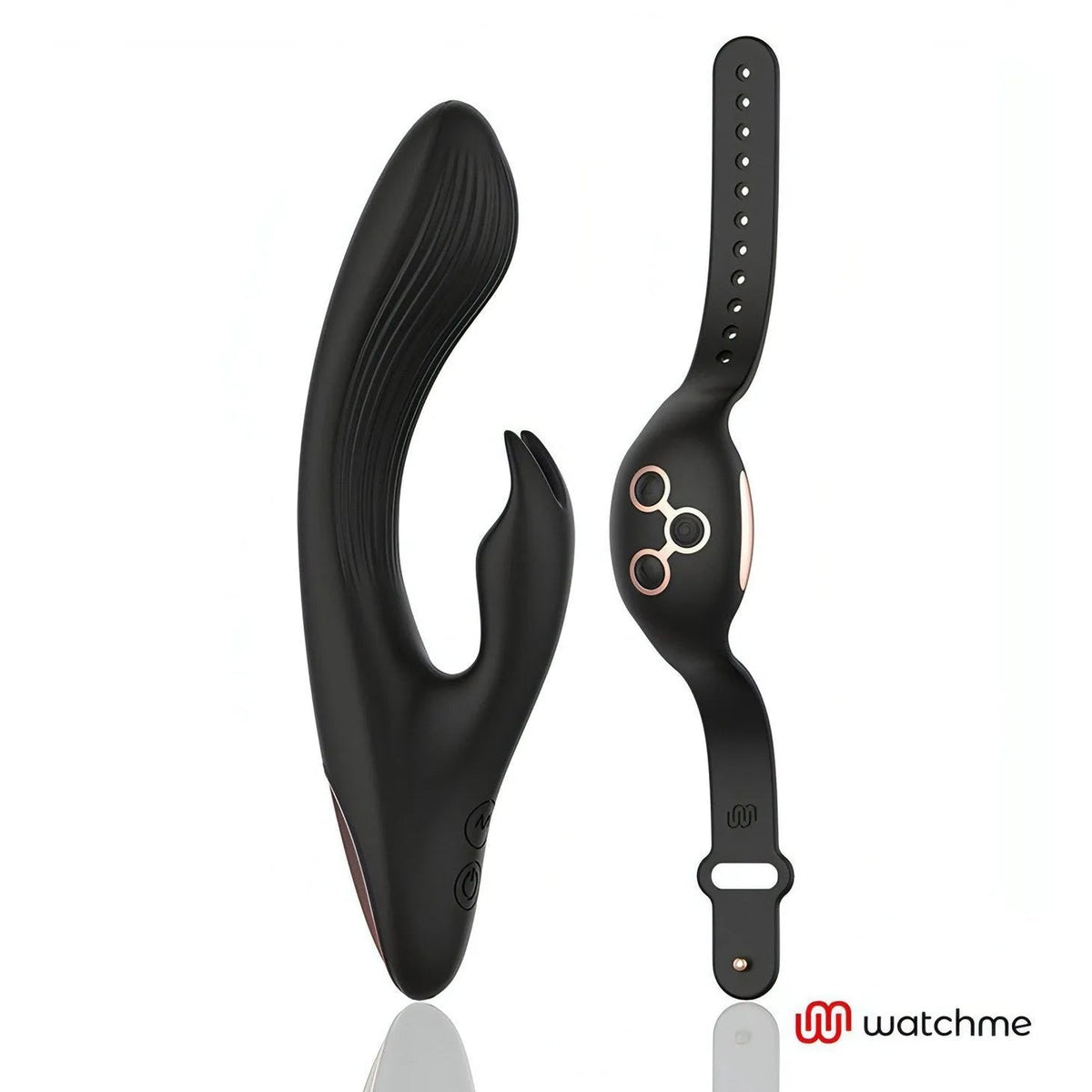 Vibratore Rabbit in silicone con orologio per controllo remoto teconologia WatchMe - 7 modalità di vibrazione