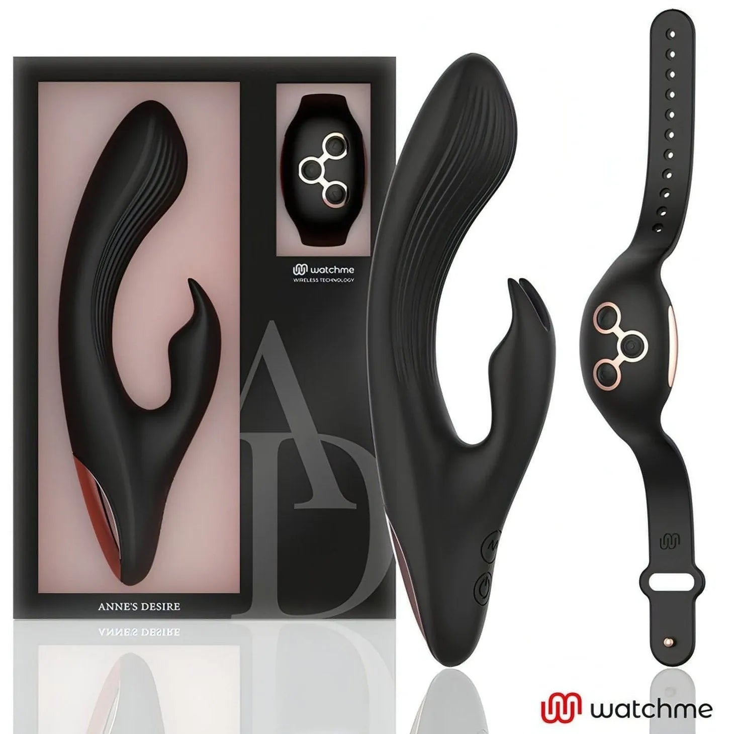 Vibratore Rabbit in silicone con orologio per controllo remoto teconologia WatchMe - 7 modalità di vibrazione