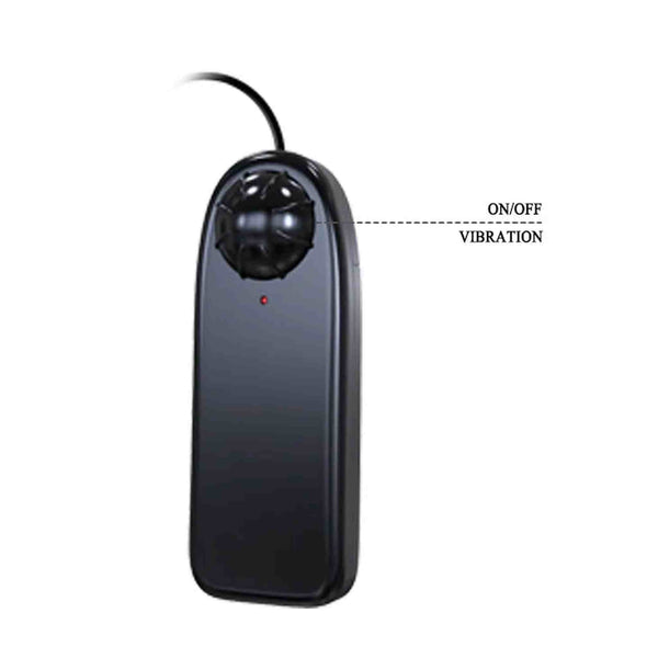 Telecomando vibratore nero pulsante stella indicatore LED rosso