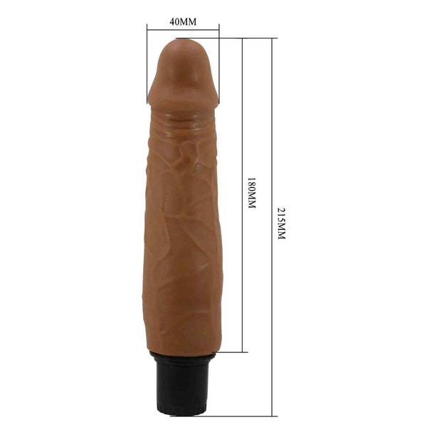 Vibratore Realistico Scappellabile 21.5 cm Multivelocità