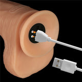 Vibratore Realistico con Pene e Testicoli 11″