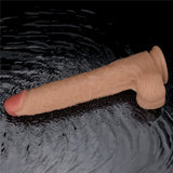Vibratore Realistico con Pene e Testicoli 11″