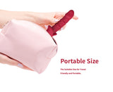 Vibratore portatile rosso in silicone morbido facile da trasportare in borsa