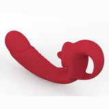 Vibratore Vaginale e Clitorideo Con Lingua e Impugnatura
