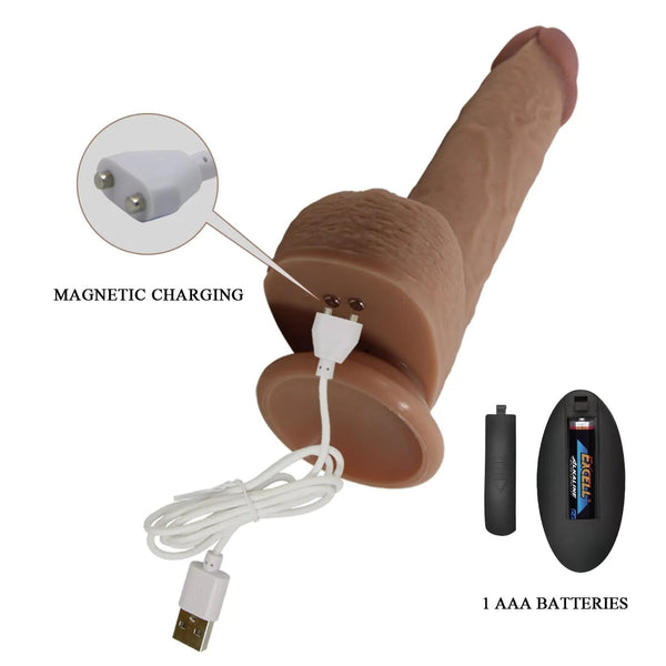 Vibratore Wireless Realistico con Movimento di Up & Down 22.5 cm Ø 4.2 cm