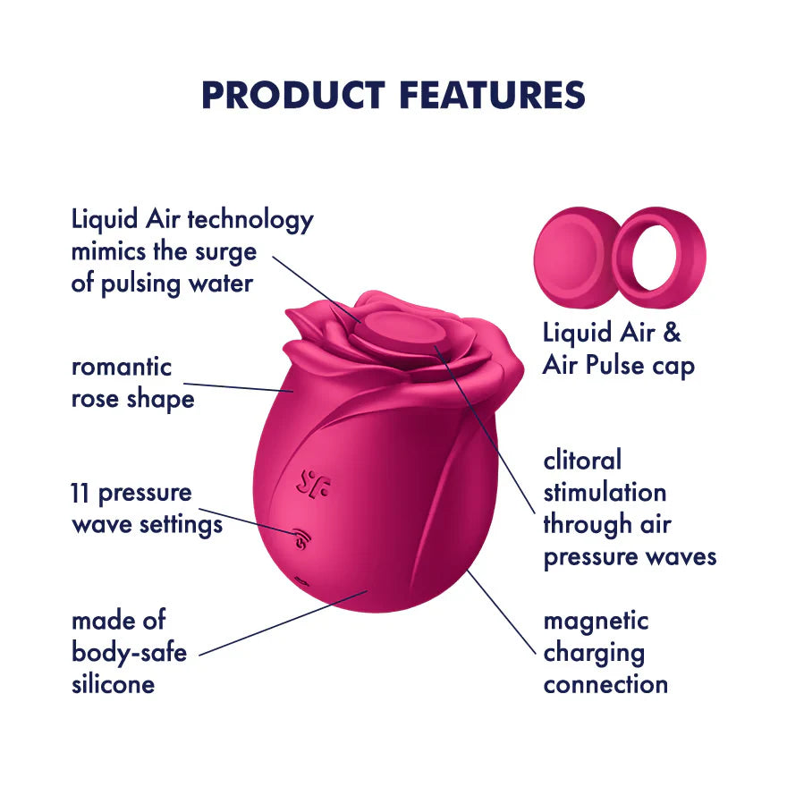 Vibratore a forma di rosa