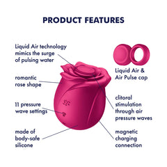 Vibratore a forma di rosa
