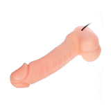 Dildo vibrante realistico orizzontale finitura lucida dettaglio anatomico