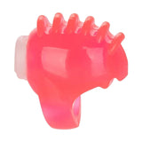 Vibratore da dito rosa Calexotics testa a mano con protuberanze