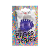 Confezione Vibratore da Dita Calexotics viola traslucido discreto
